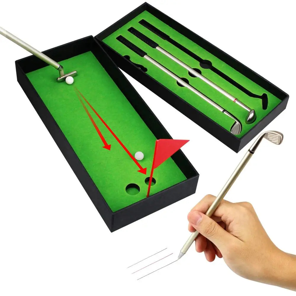 Mini Golf Desk Pen Set
