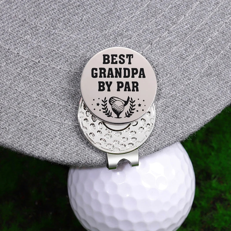 'Best Grandpa By Par' Magnetic Ball Marker (Hat Clip)
