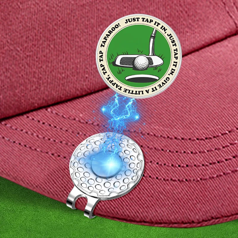 'Just Tap It In' Magnetic Ball Marker (Hat Clip)