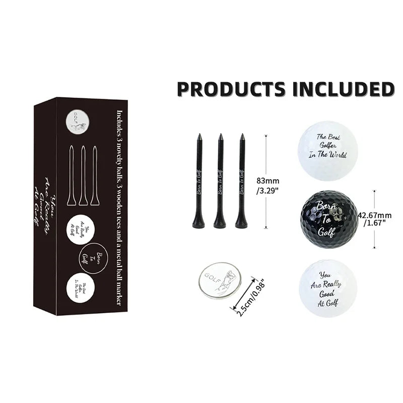 Golf Ball & Tee Gift Set