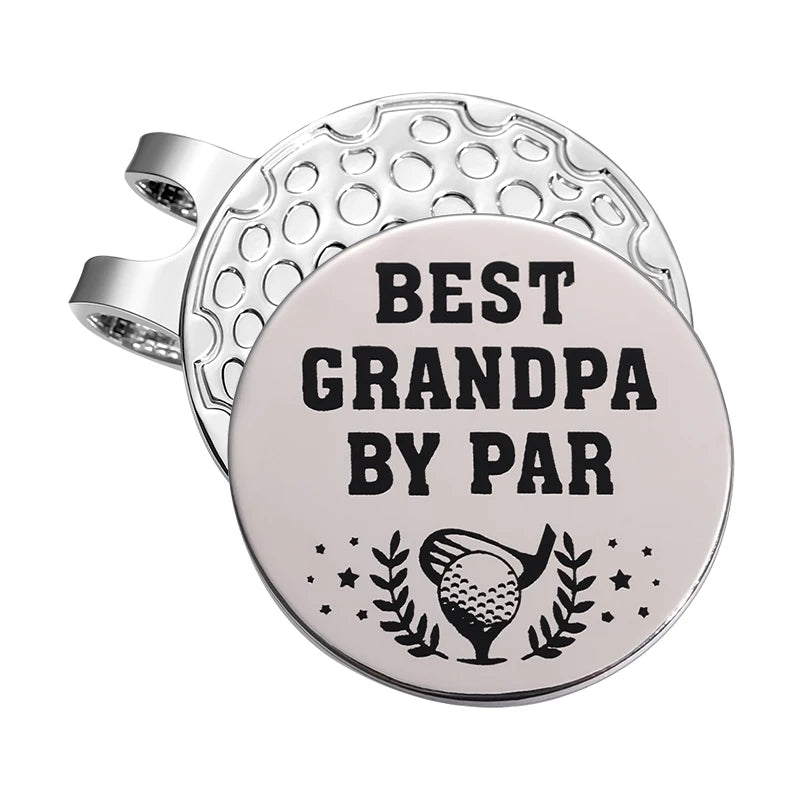 'Best Grandpa By Par' Magnetic Ball Marker (Hat Clip)