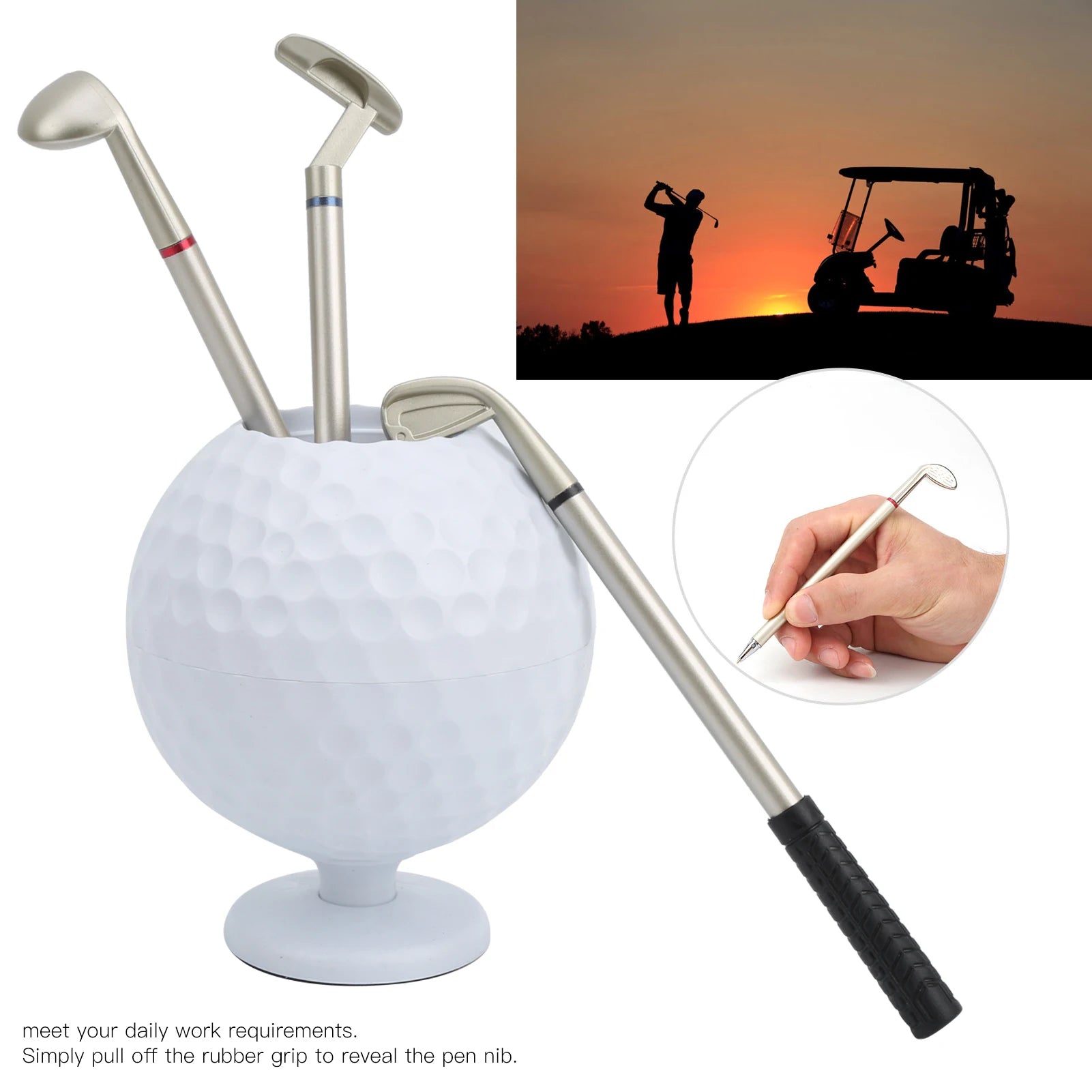 Mini Desktop Golf Pen Gift Set